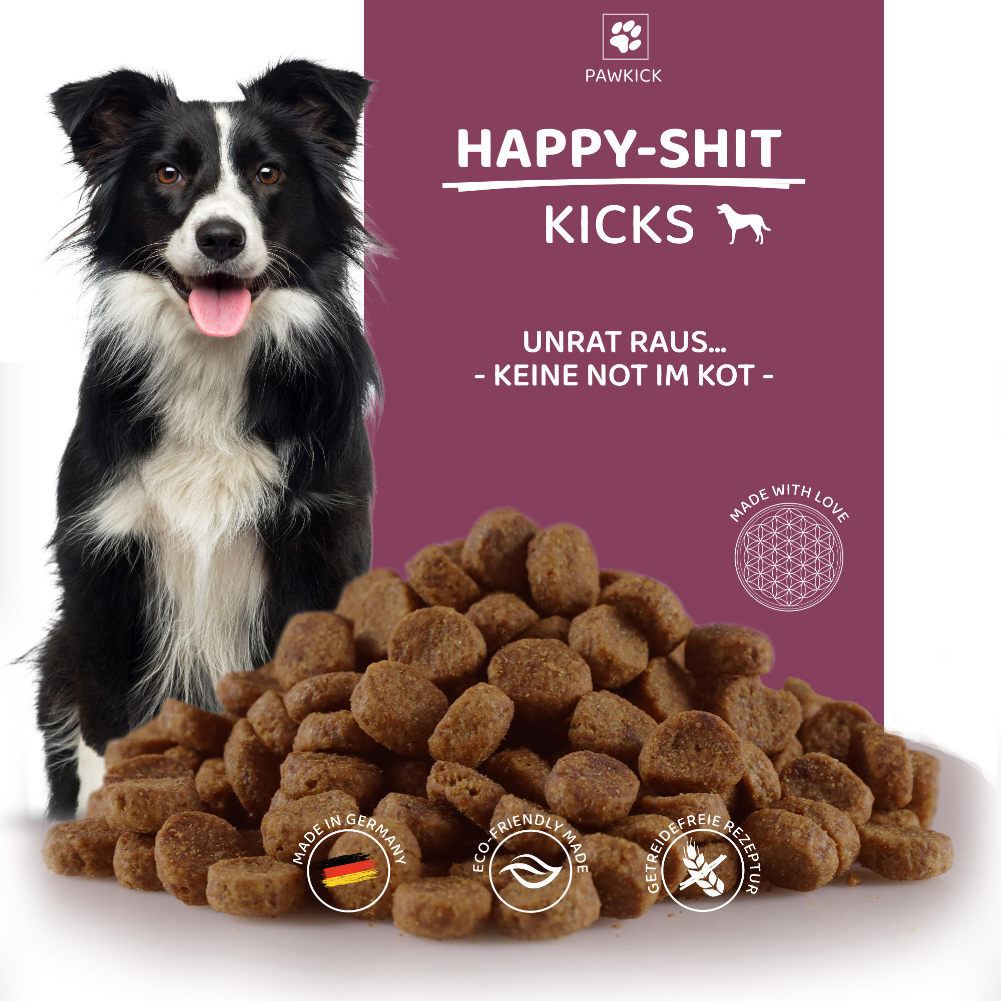 HAPPY-SHIT KICKS DOG